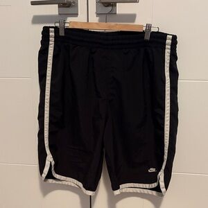 Nike Men's Black Shorts with White Trim Mens Large